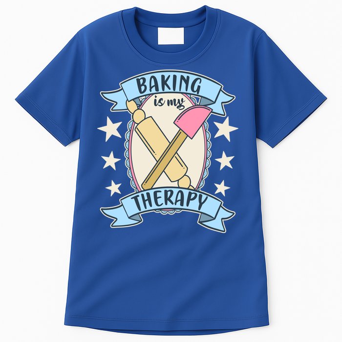 Baking Is My Therapy Gift Cute Baker Gift Tall T-Shirt