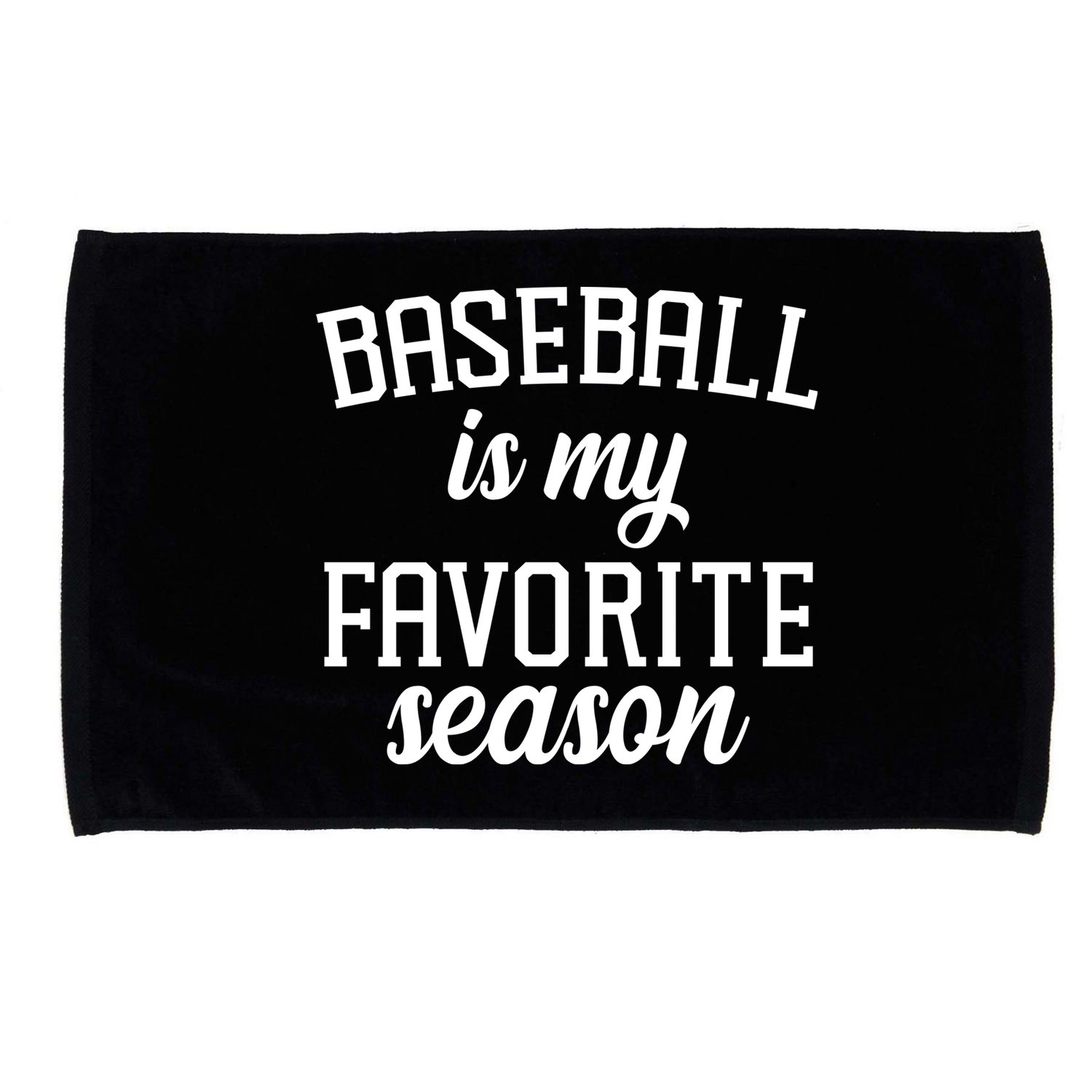 Baseball Is My Favorite Season Microfiber Hand Towel