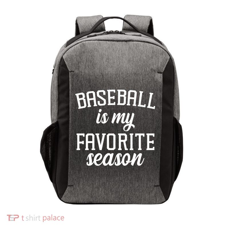 Baseball Is My Favorite Season Vector Backpack