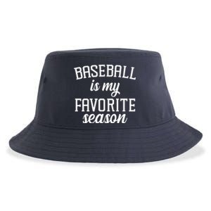 Baseball Is My Favorite Season Sustainable Bucket Hat