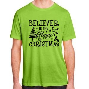 Believe In Magic Of Christmas Tree Gift Adult ChromaSoft Performance T-Shirt