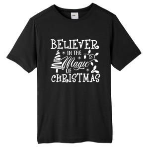 Believe In Magic Of Christmas Tree Gift Tall Fusion ChromaSoft Performance T-Shirt