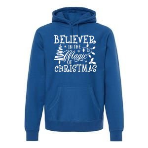 Believe In Magic Of Christmas Tree Gift Premium Hoodie