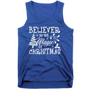 Believe In Magic Of Christmas Tree Gift Tank Top