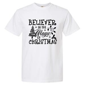 Believe In Magic Of Christmas Tree Gift Garment-Dyed Heavyweight T-Shirt