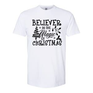 Believe In Magic Of Christmas Tree Gift Softstyle CVC T-Shirt