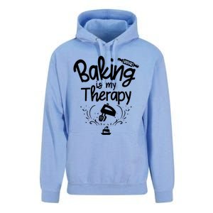 Baking Is My Therapy Great Gift I Funny Baking Great Gift Unisex Surf Hoodie