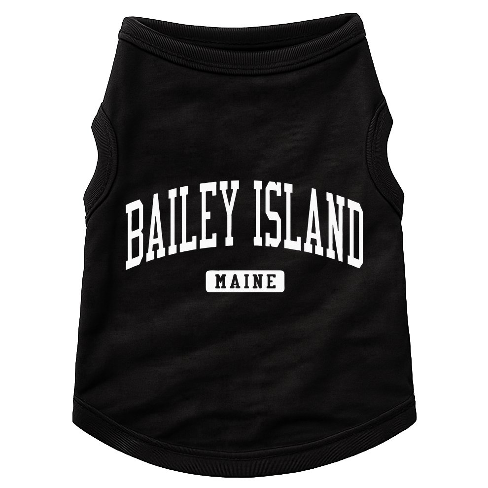 Bailey Island Maine Me College University Sports Style Doggie Tank