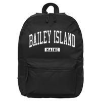 Bailey Island Maine Me College University Sports Style 16 in Basic Backpack