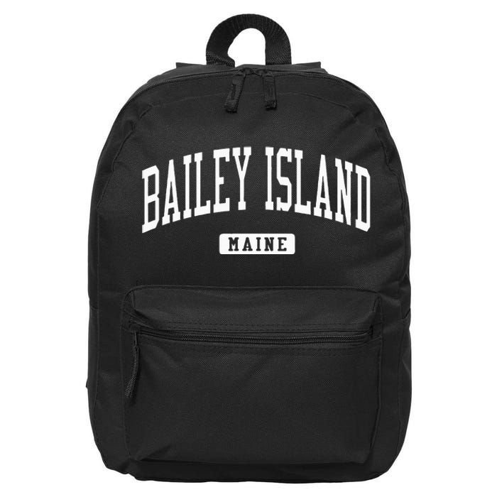 Bailey Island Maine Me College University Sports Style 16 in Basic Backpack