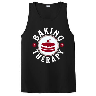 Baking Is My Therapy A Funny Baker Gift PosiCharge Competitor Tank