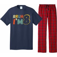 Bruh ItS My 8th Birthday IM 8 Year Old Birthday Gift Pajama Set