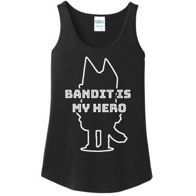 Bandit Is My Hero Funny Show Dad Dog Gift Ladies Essential Tank