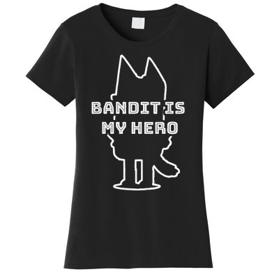 Bandit Is My Hero Funny Show Dad Dog Gift Women's T-Shirt