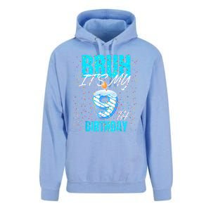 Bruh Its My 9th Birthday Boy 9 Years Old Birthday Unisex Surf Hoodie