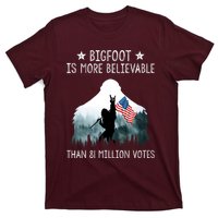 Bigfoot Is More Believable Than 81 Million Votes USA Flag T-Shirt