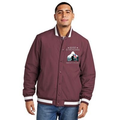 Bigfoot Is More Believable Than 81 Million Votes USA Flag Insulated Varsity Jacket