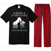 Bigfoot Is More Believable Than 81 Million Votes USA Flag Pajama Set