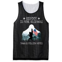 Bigfoot Is More Believable Than 81 Million Votes USA Flag Mesh Reversible Basketball Jersey Tank