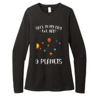 Back In My Day We Had 9 Planets Solar System Astronomy Womens CVC Long Sleeve Shirt