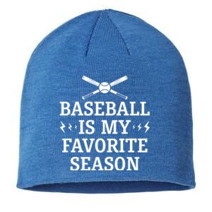 Baseball Is My Favorite Season Great Gift Baseball Lover And Players Gift Sustainable Beanie