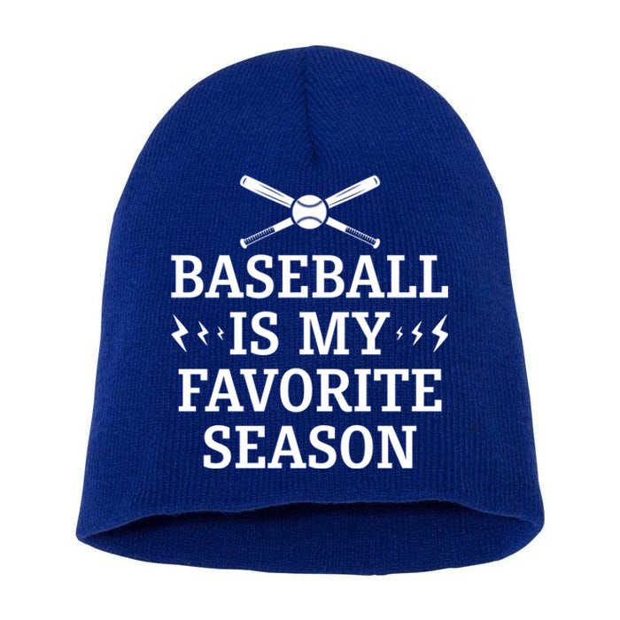 Baseball Is My Favorite Season Great Gift Baseball Lover And Players Gift Short Acrylic Beanie