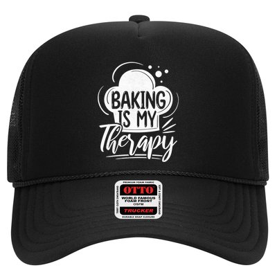 Baking Is My Therapy Baker Cool Gift Trucker Hat
