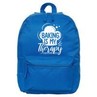 Baking Is My Therapy Baker Cool Gift 16 in Basic Backpack