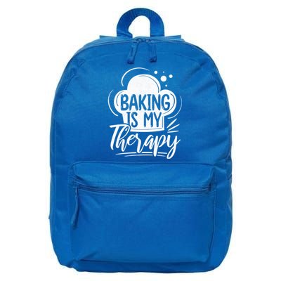 Baking Is My Therapy Baker Cool Gift 16 in Basic Backpack