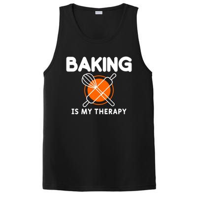 Baking Is My Therapy Bake Baker Cool Gift PosiCharge Competitor Tank