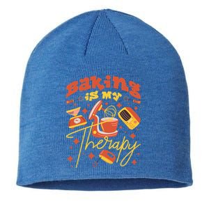 Baking Is My Therapy Baker Gift Sustainable Beanie