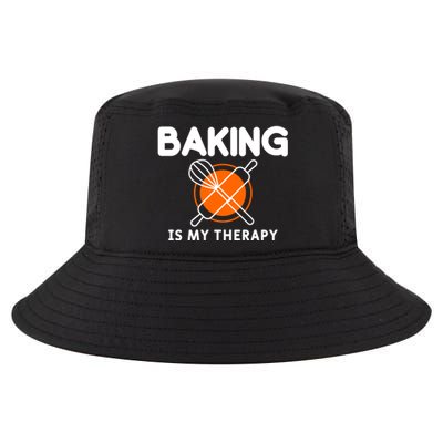 Baking Is My Therapy Bake Baker Gift Cool Comfort Performance Bucket Hat