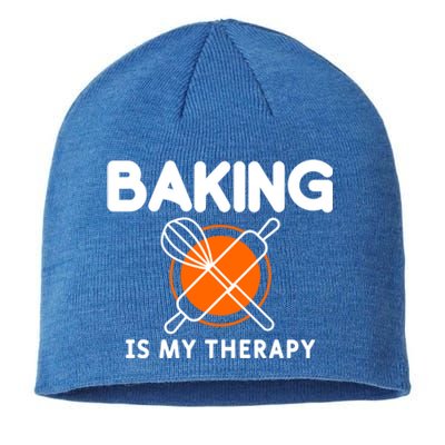 Baking Is My Therapy Bake Baker Gift Sustainable Beanie