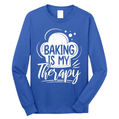 Baking Is My Therapy Baker Gift Long Sleeve Shirt