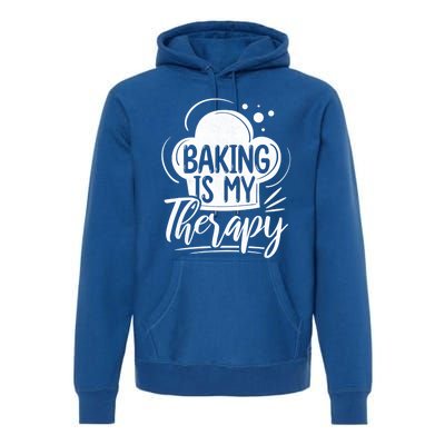 Baking Is My Therapy Baker Gift Premium Hoodie