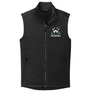 Bruh Its My 10th Birthday Colorful Hair Bun Collective Smooth Fleece Vest