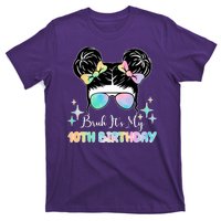 Bruh Its My 10th Birthday Colorful Hair Bun T-Shirt