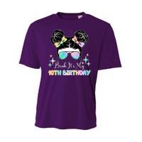 Bruh Its My 10th Birthday Colorful Hair Bun Performance Sprint T-Shirt