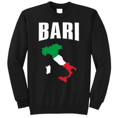 Bari Italy Map T Italian Flag Gift Jersey Sweatshirt