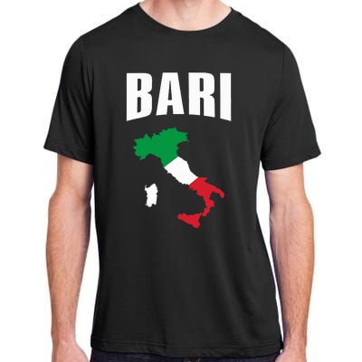 Bari Italy Map T Italian Flag Gift Jersey Adult ChromaSoft Performance T-Shirt