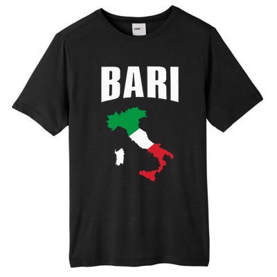 Bari Italy Map T Italian Flag Gift Jersey Tall Fusion ChromaSoft Performance T-Shirt