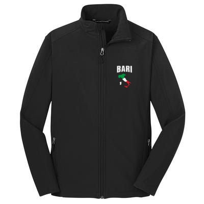 Bari Italy Map T Italian Flag Gift Jersey Core Soft Shell Jacket