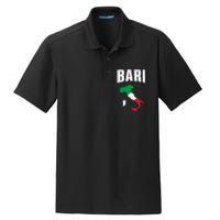 Bari Italy Map T Italian Flag Gift Jersey Dry Zone Grid Polo