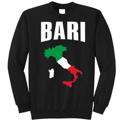 Bari Italy Map T Italian Flag Gift Jersey Tall Sweatshirt