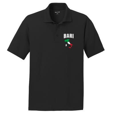 Bari Italy Map T Italian Flag Gift Jersey PosiCharge RacerMesh Polo