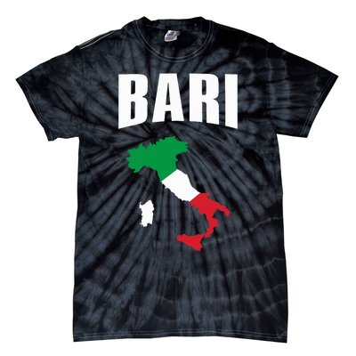 Bari Italy Map T Italian Flag Gift Jersey Tie-Dye T-Shirt