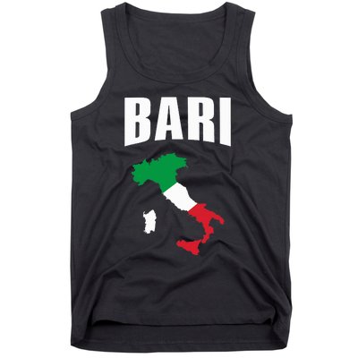 Bari Italy Map T Italian Flag Gift Jersey Tank Top