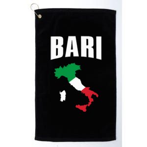 Bari Italy Map T Italian Flag Gift Jersey Platinum Collection Golf Towel