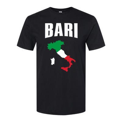 Bari Italy Map T Italian Flag Gift Jersey Softstyle CVC T-Shirt