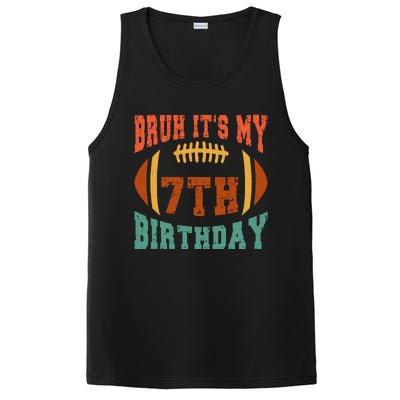 Bruh ItS My 7th Birthday Football 7 Years Old Birthday PosiCharge Competitor Tank